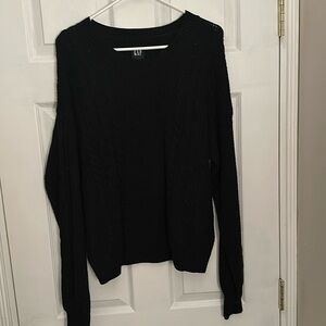 Gap cable knit black sweater